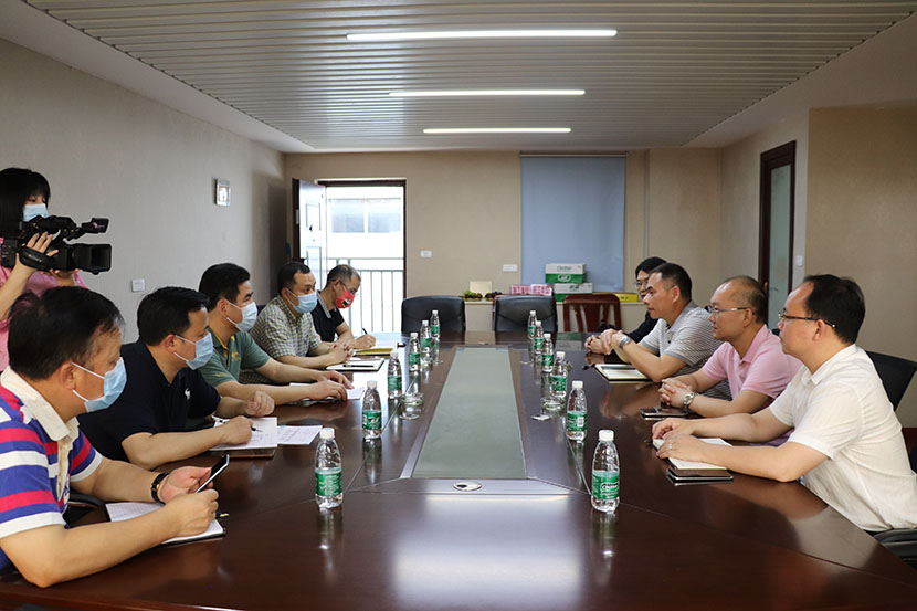 臨桂區(qū)人大常委會領(lǐng)導蒞臨建昌公司調(diào)研指導